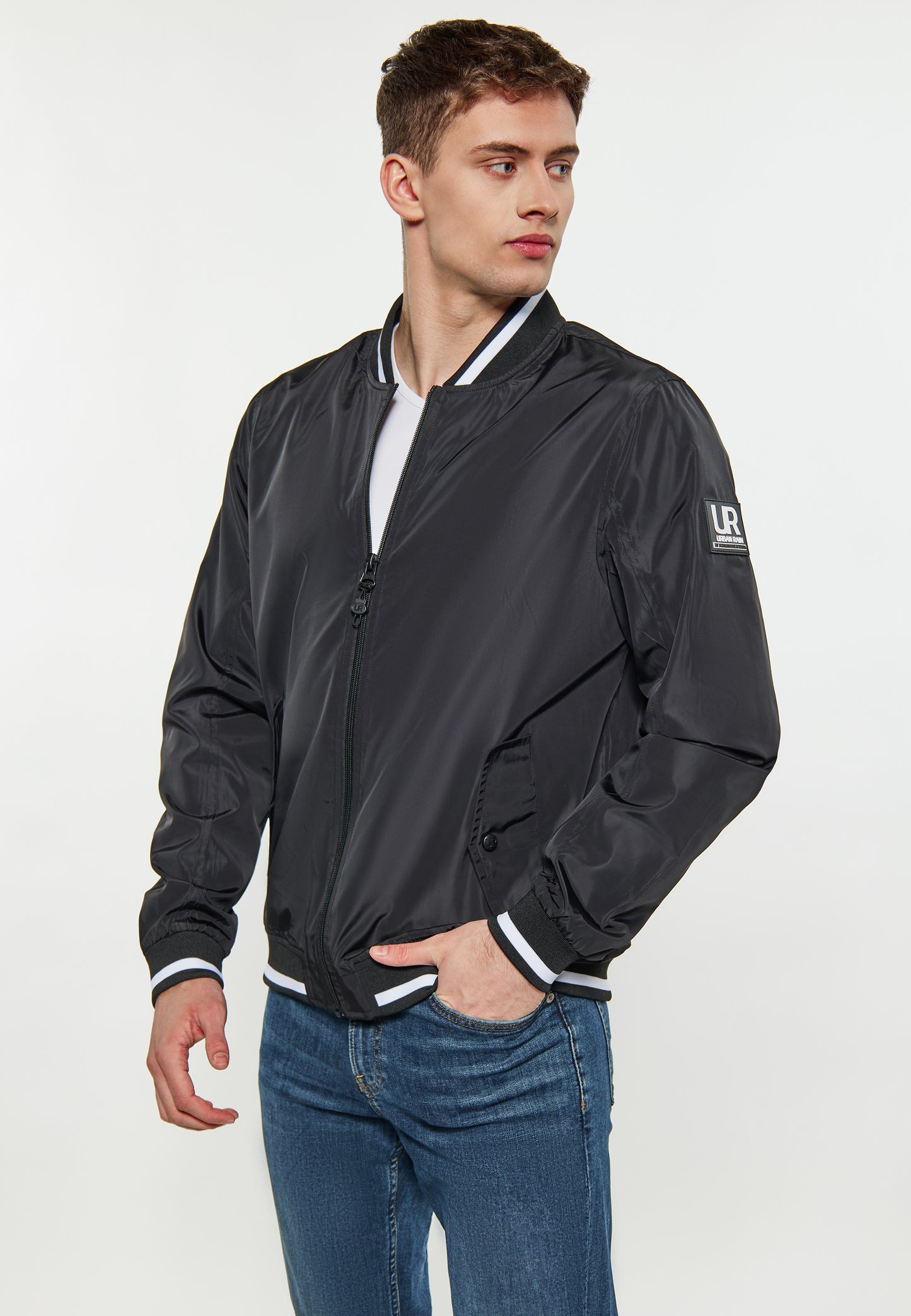 urban rain by Schmuddelwedda men's college jacket