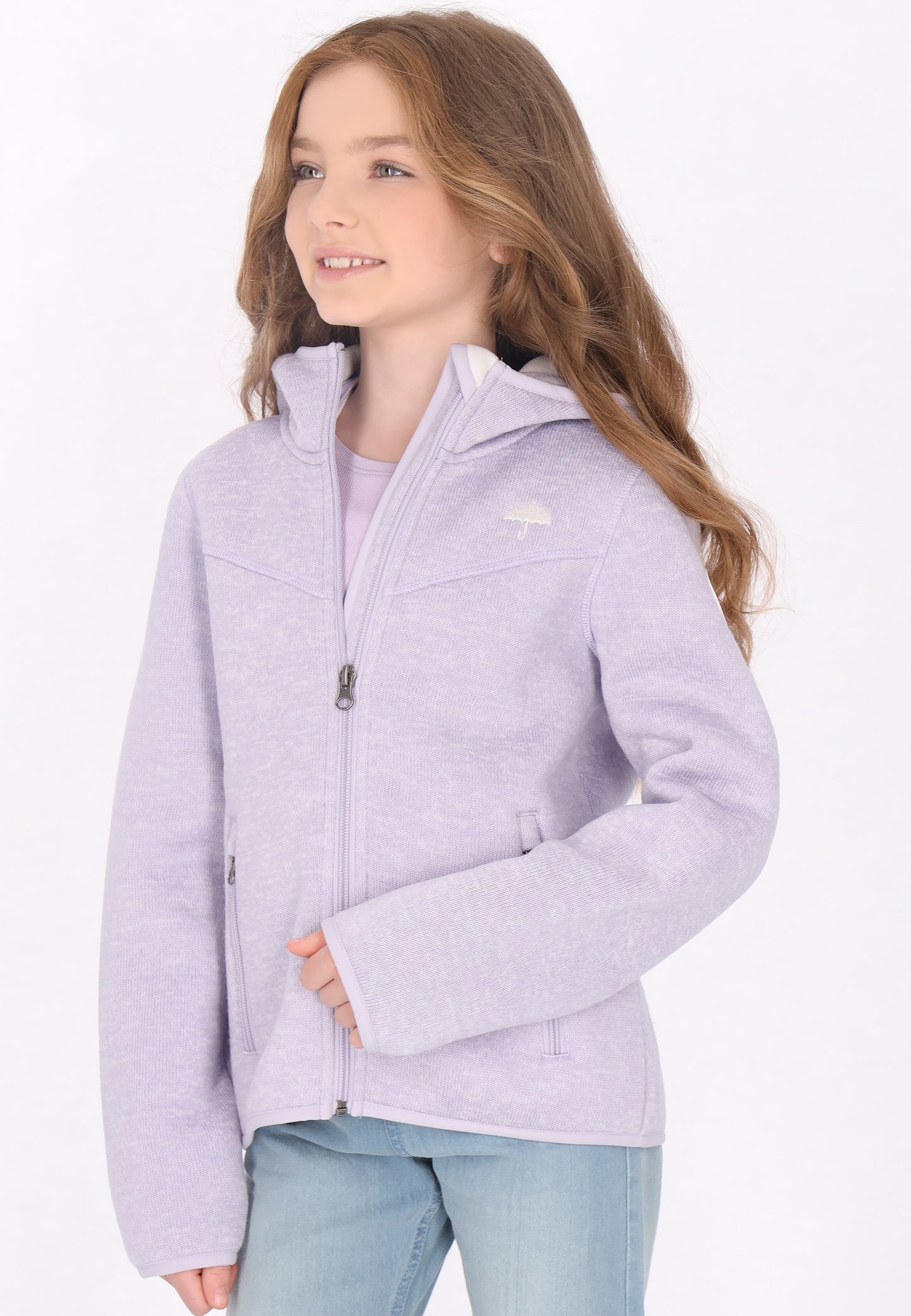 Schmuddelwedda girl's knitted fleece jacket
