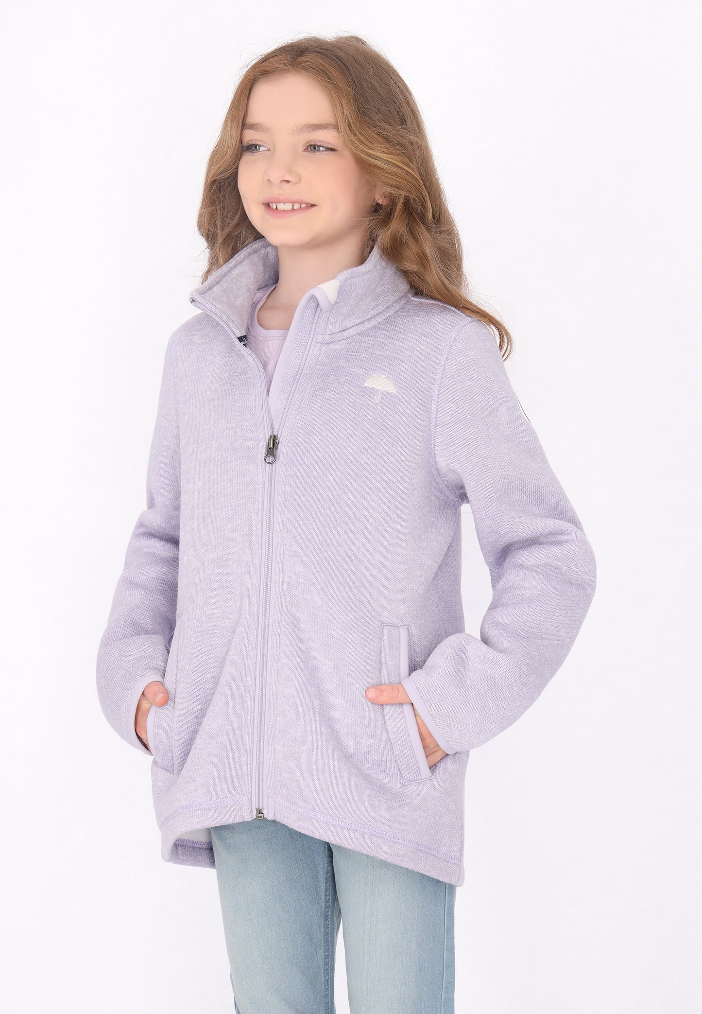 Schmuddelwedda girl's knitted fleece jacket