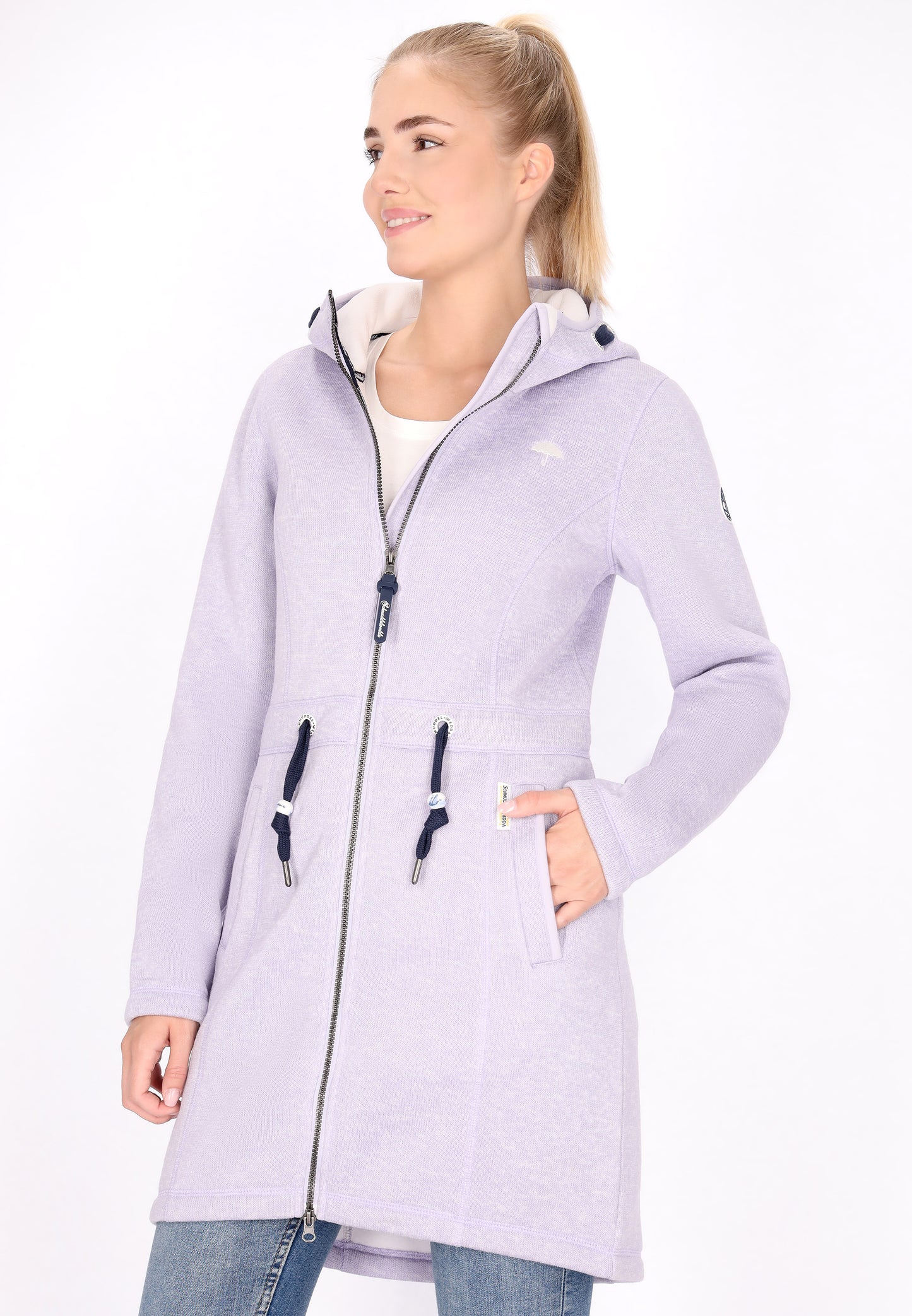 Schmuddelwedda women's knit fleece coat