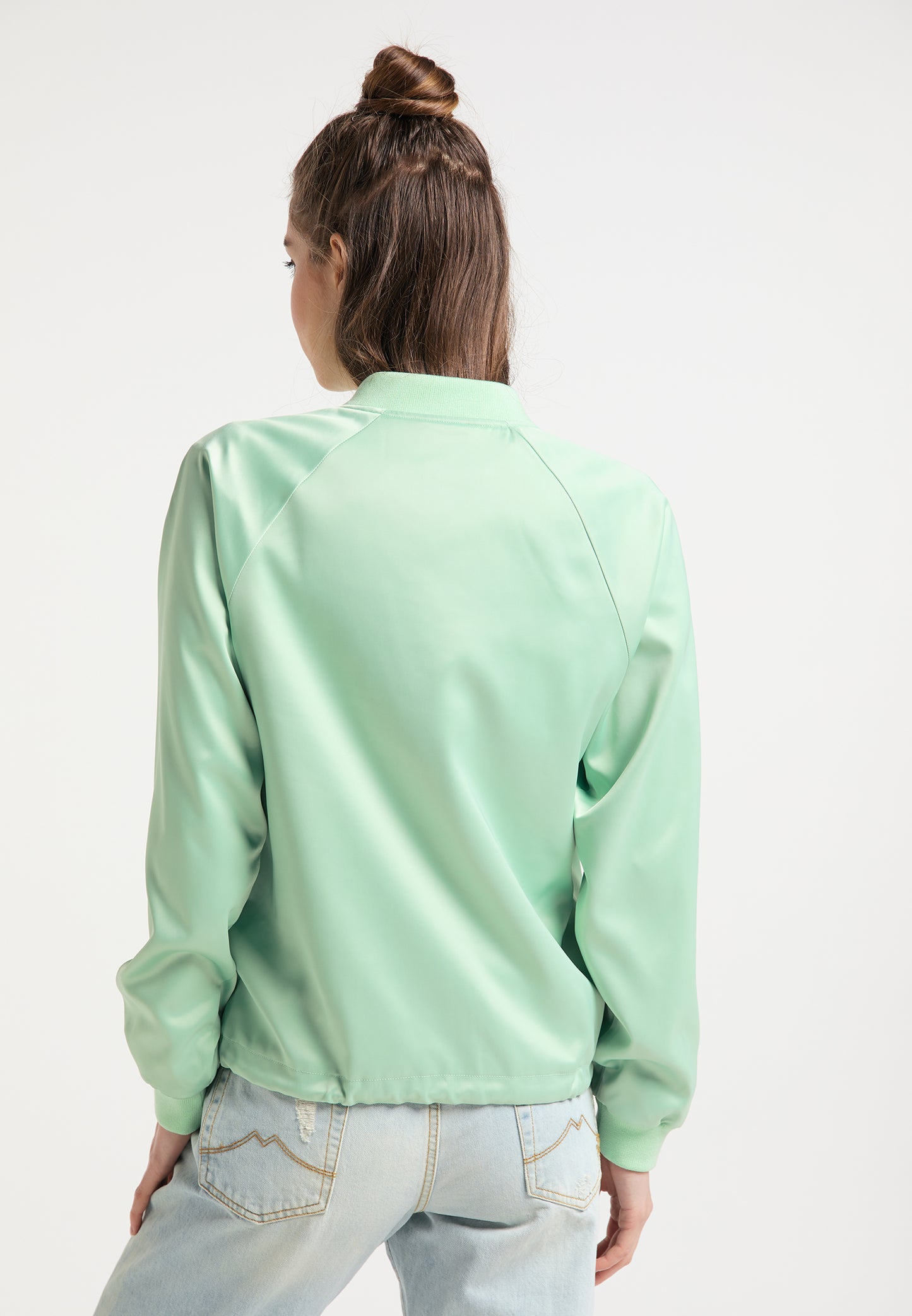 myMo women's satin blouson
