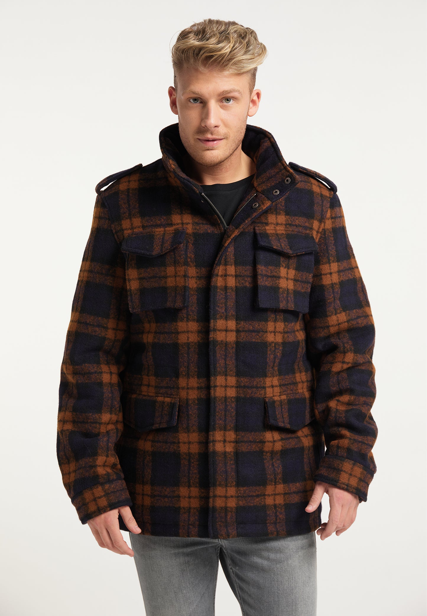 Mo men's checked jacket