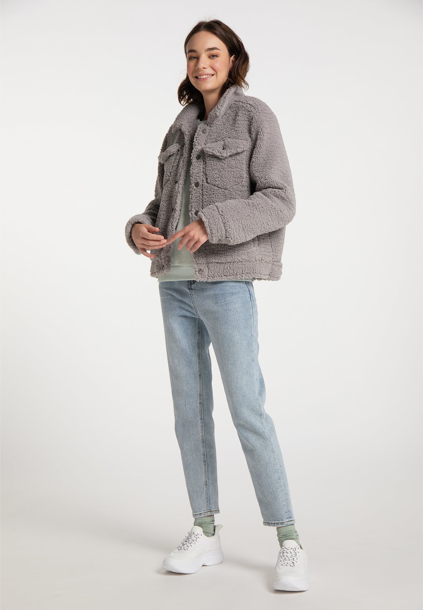 myMo women's faux fur jacket