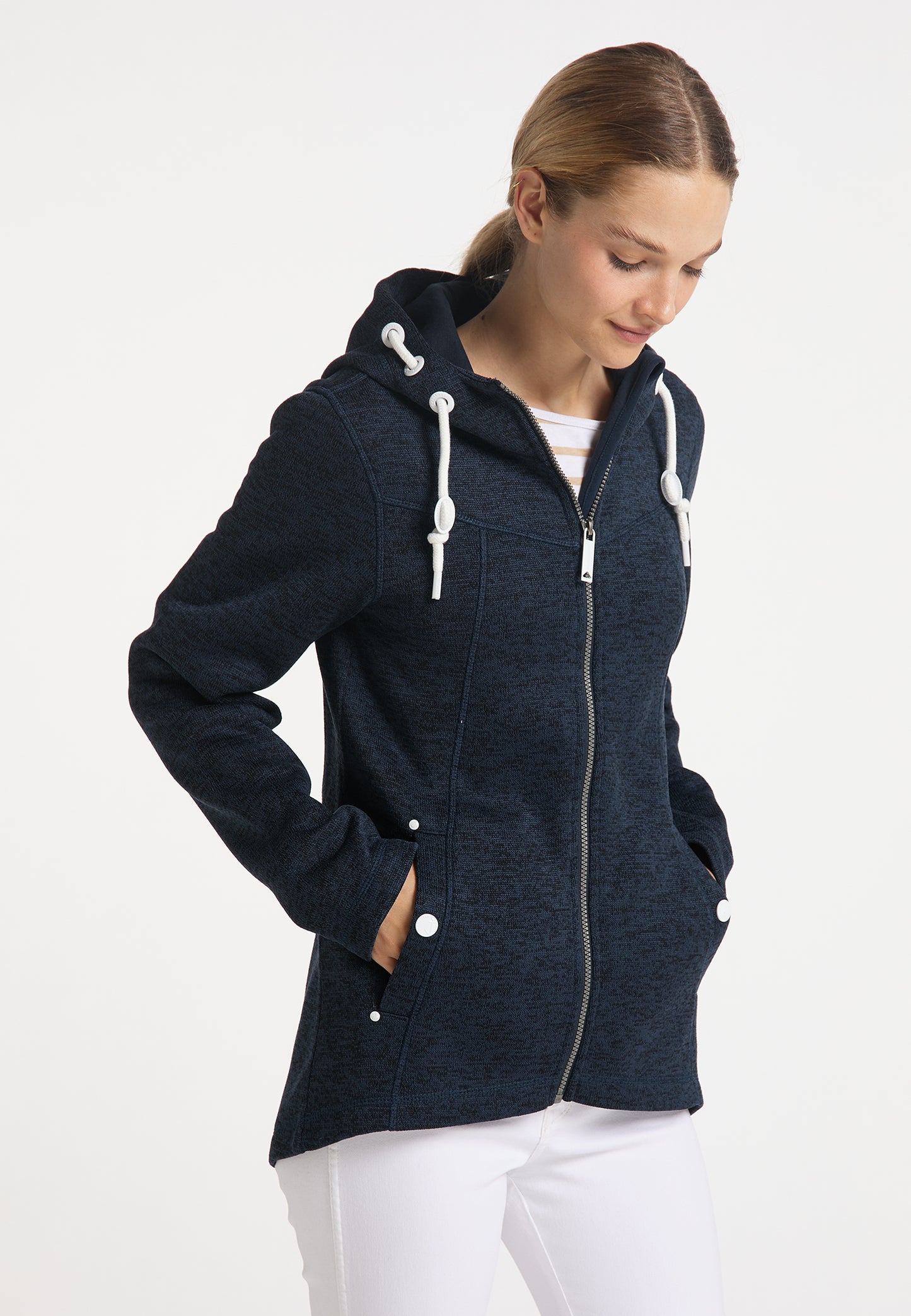 DreiMaster Maritim women's knitted fleece jacket