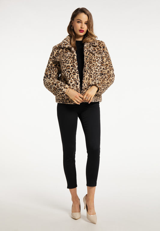 faina women's leopard jacket