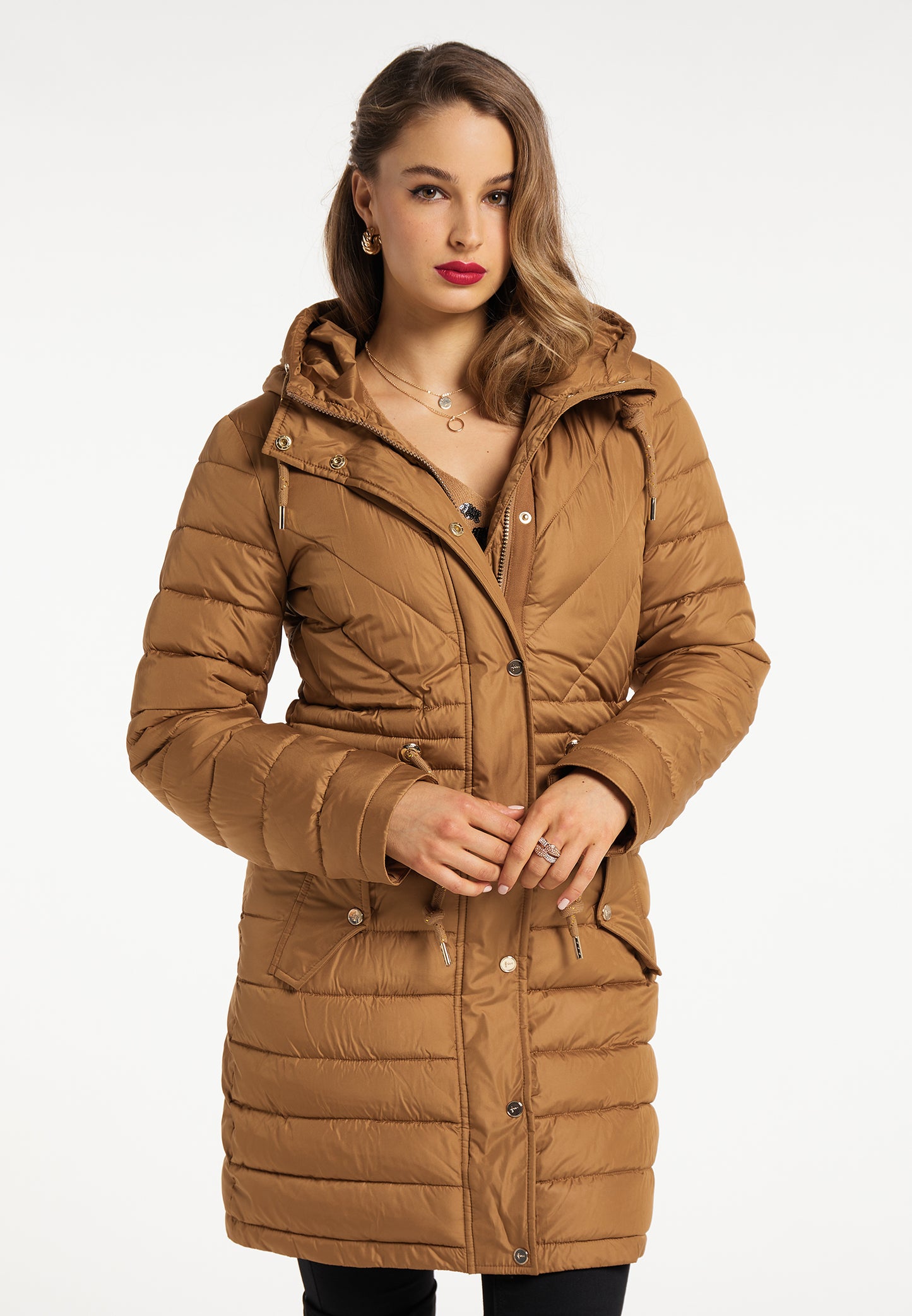 faina women's quilted coat