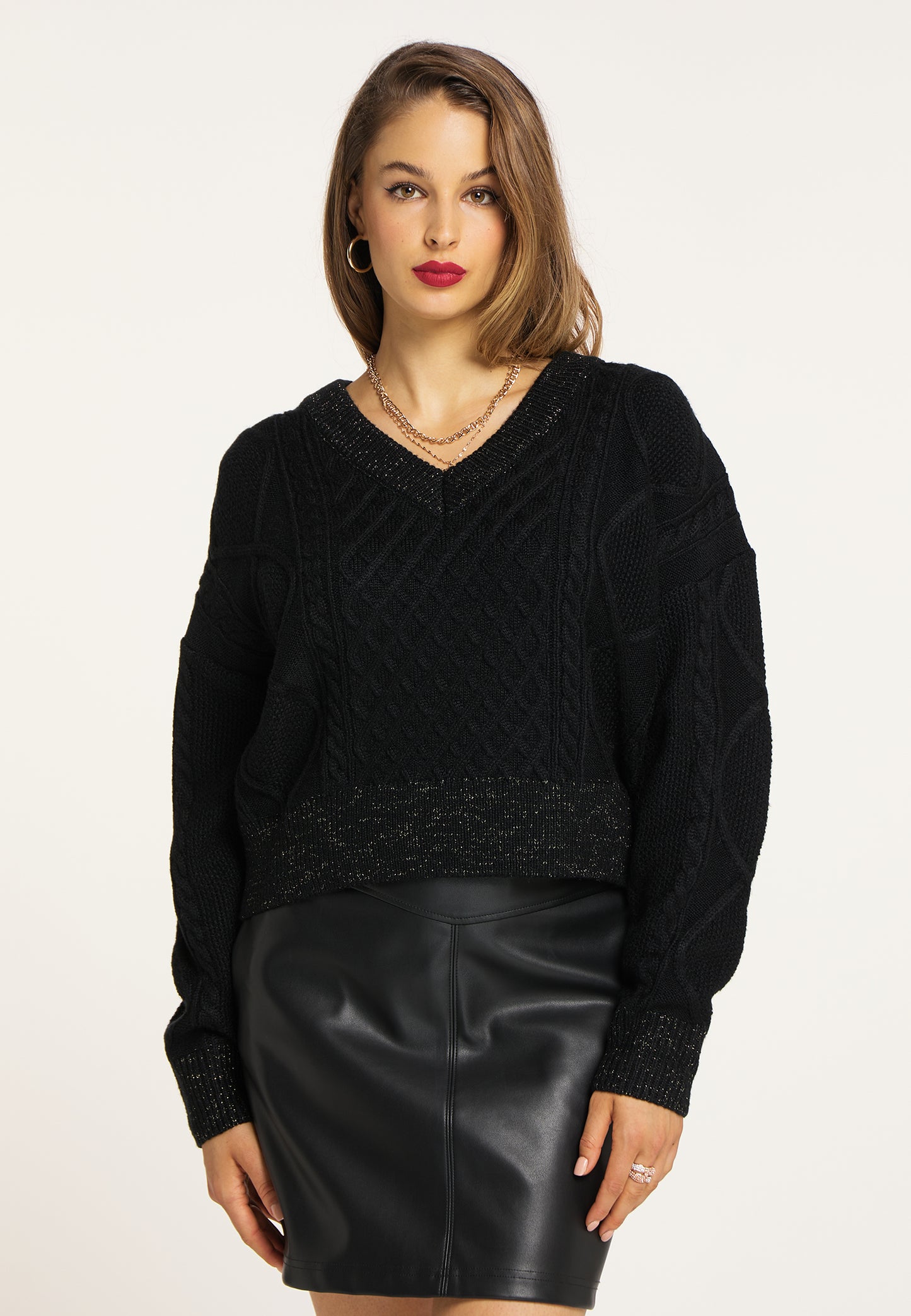 faina damski sweter dzianinowy