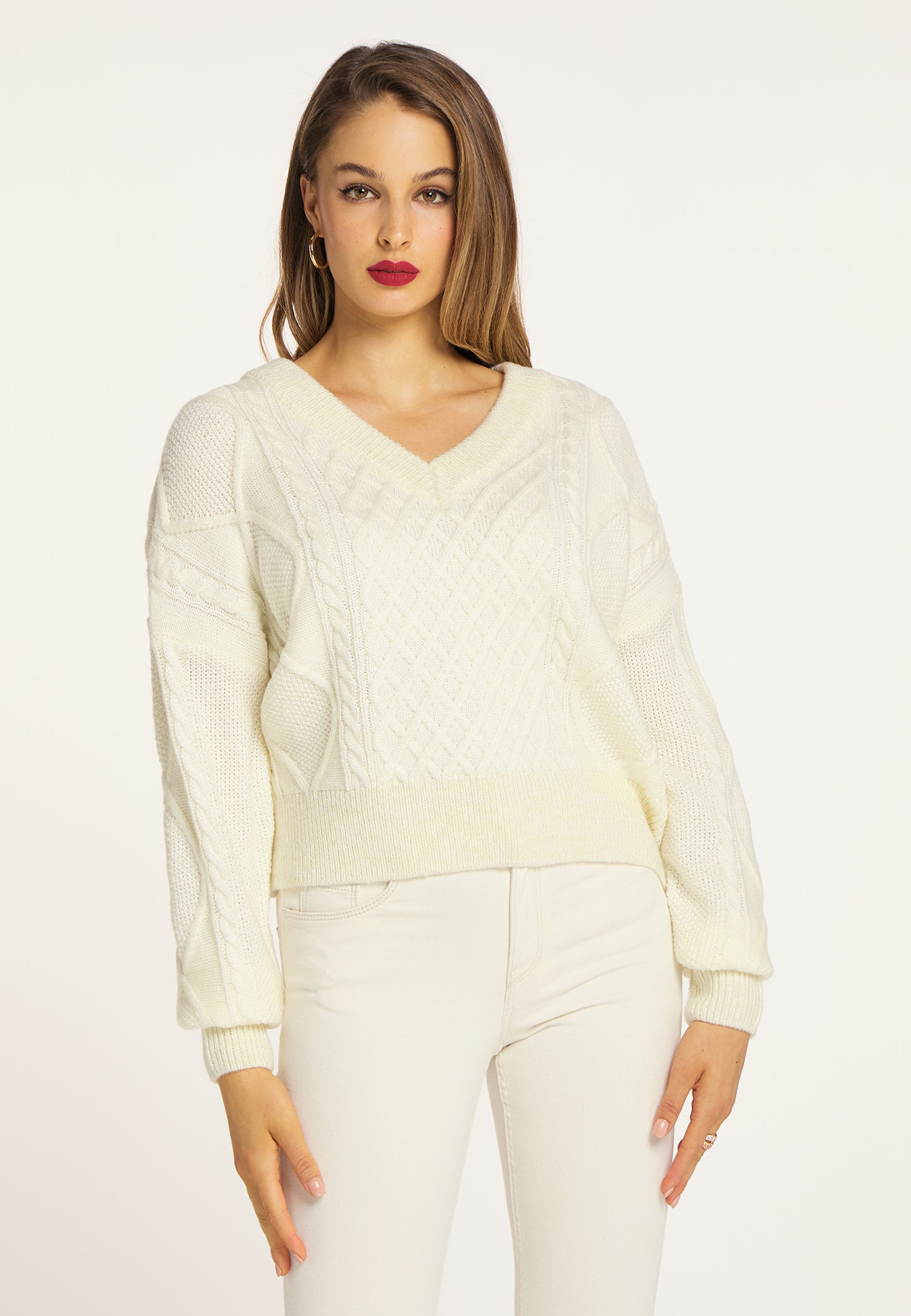 faina damski sweter dzianinowy