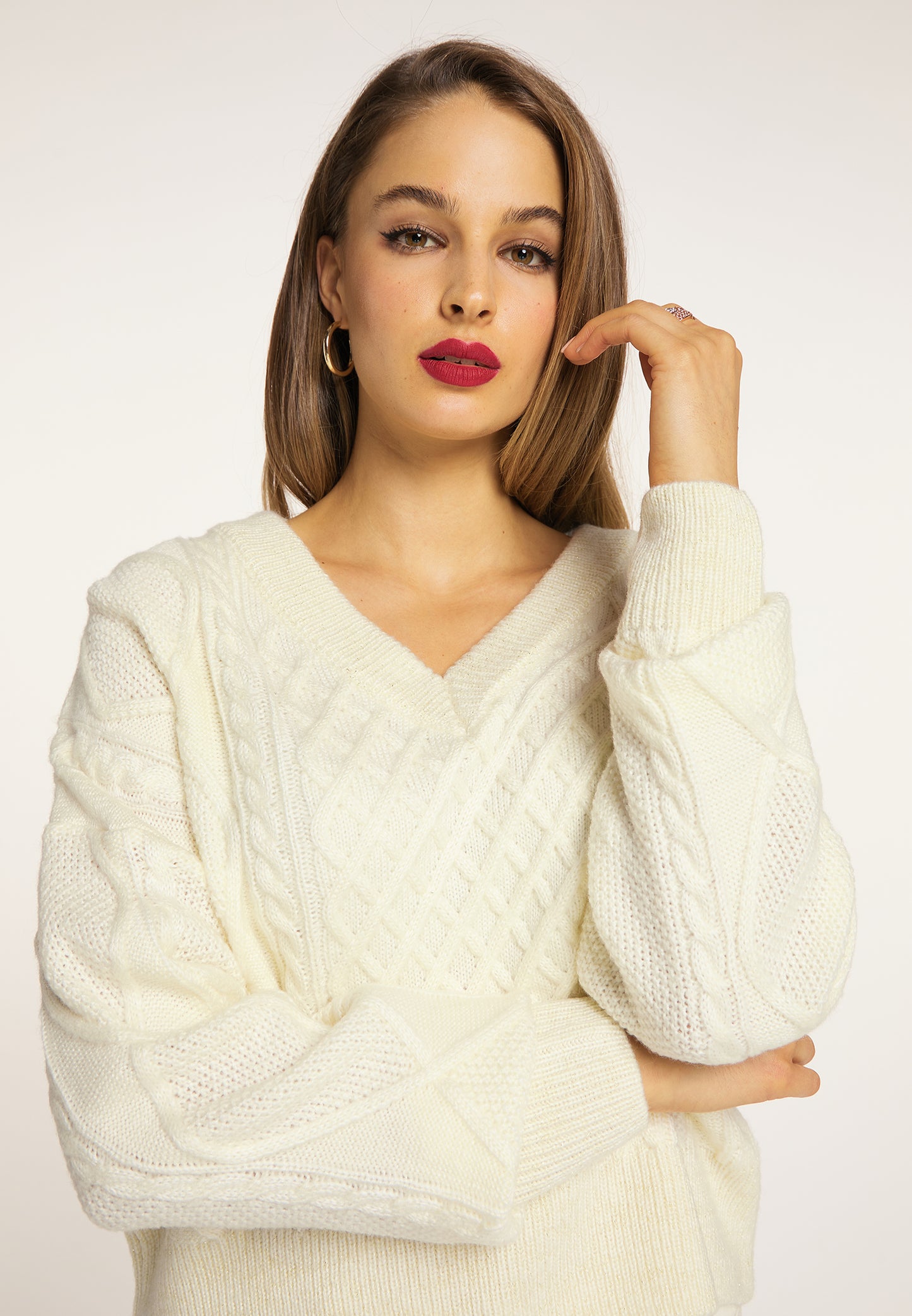 faina damski sweter dzianinowy