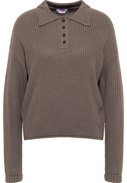 myMo women's knitted polo shirt
