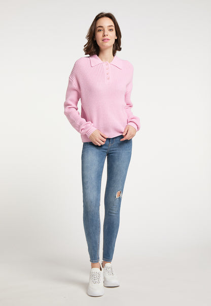 myMo women's knitted polo shirt