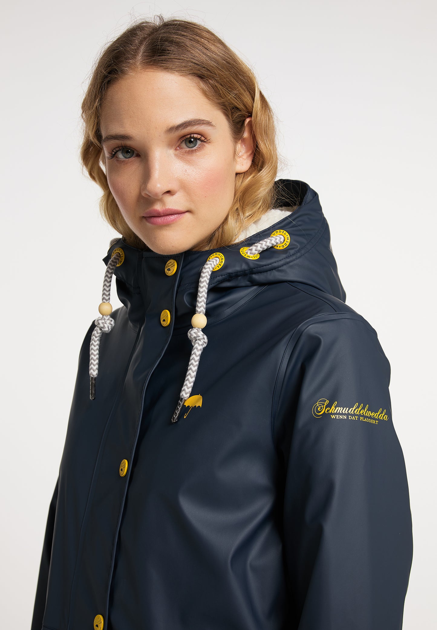 Schmuddelwedda women's rain coat with teddy lining