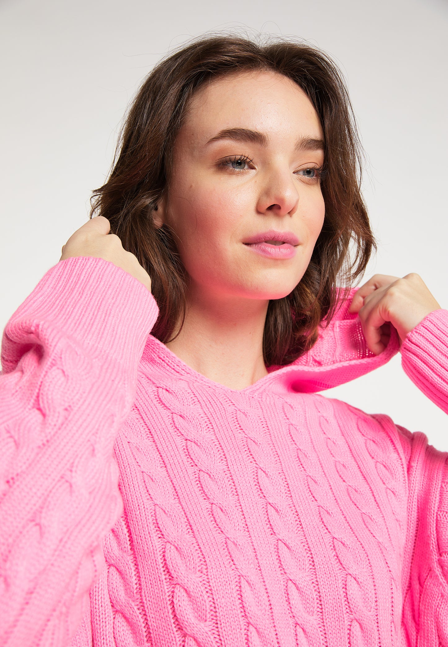 myMo women's knitted hoodie
