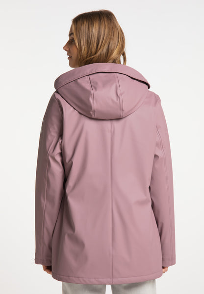 myMo women's rain jacket with faux fur lining