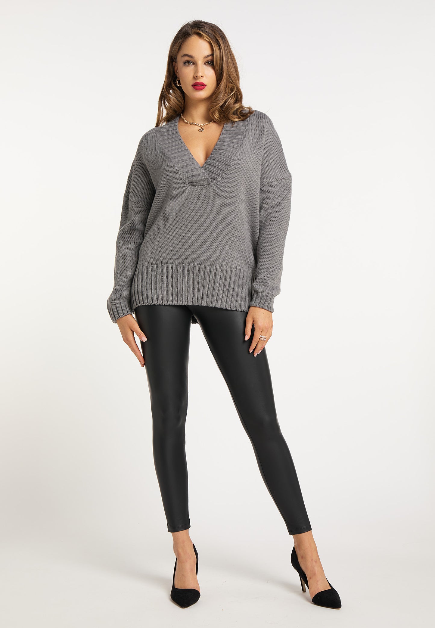 faina damski sweter dzianinowy