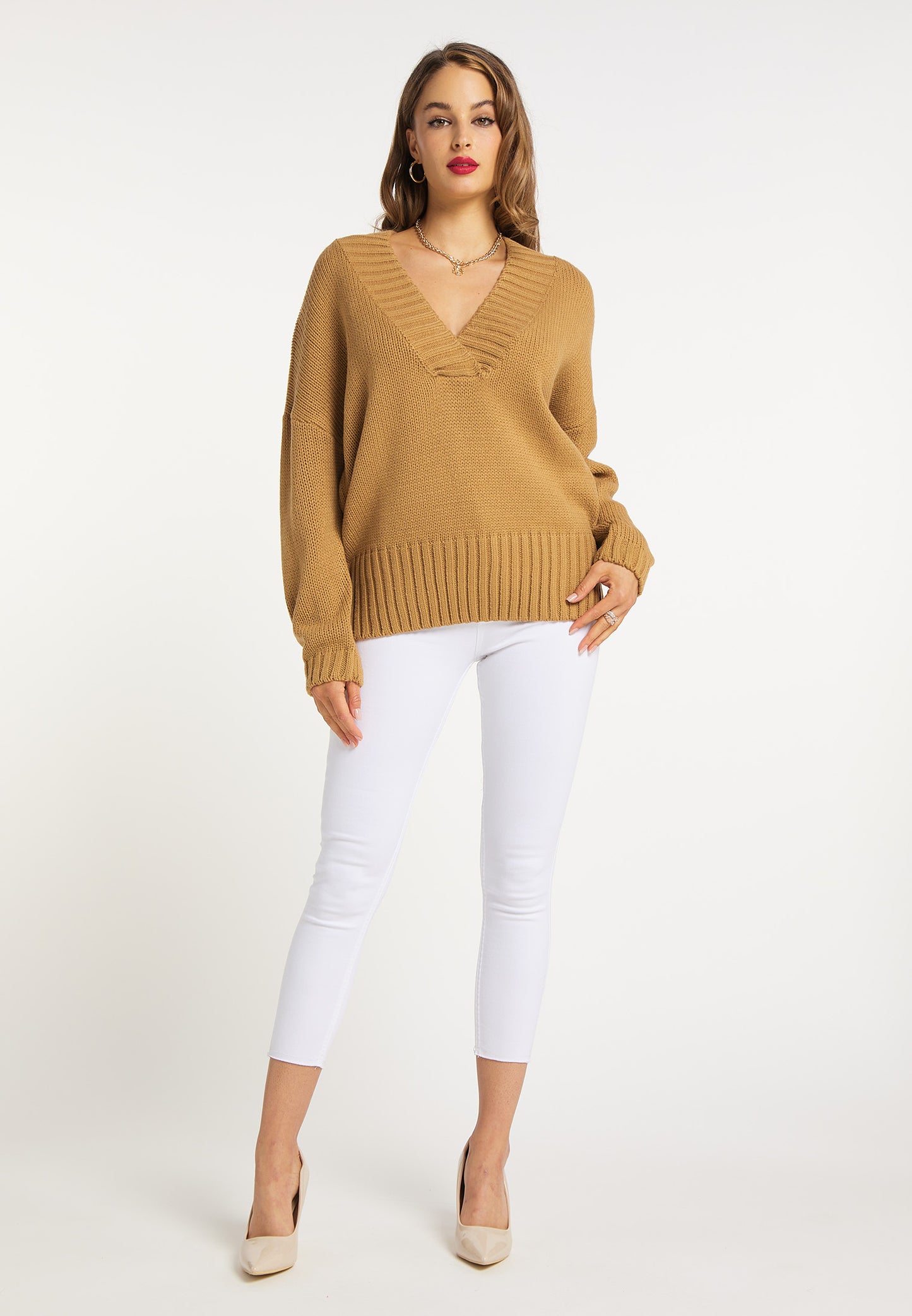 faina damski sweter dzianinowy
