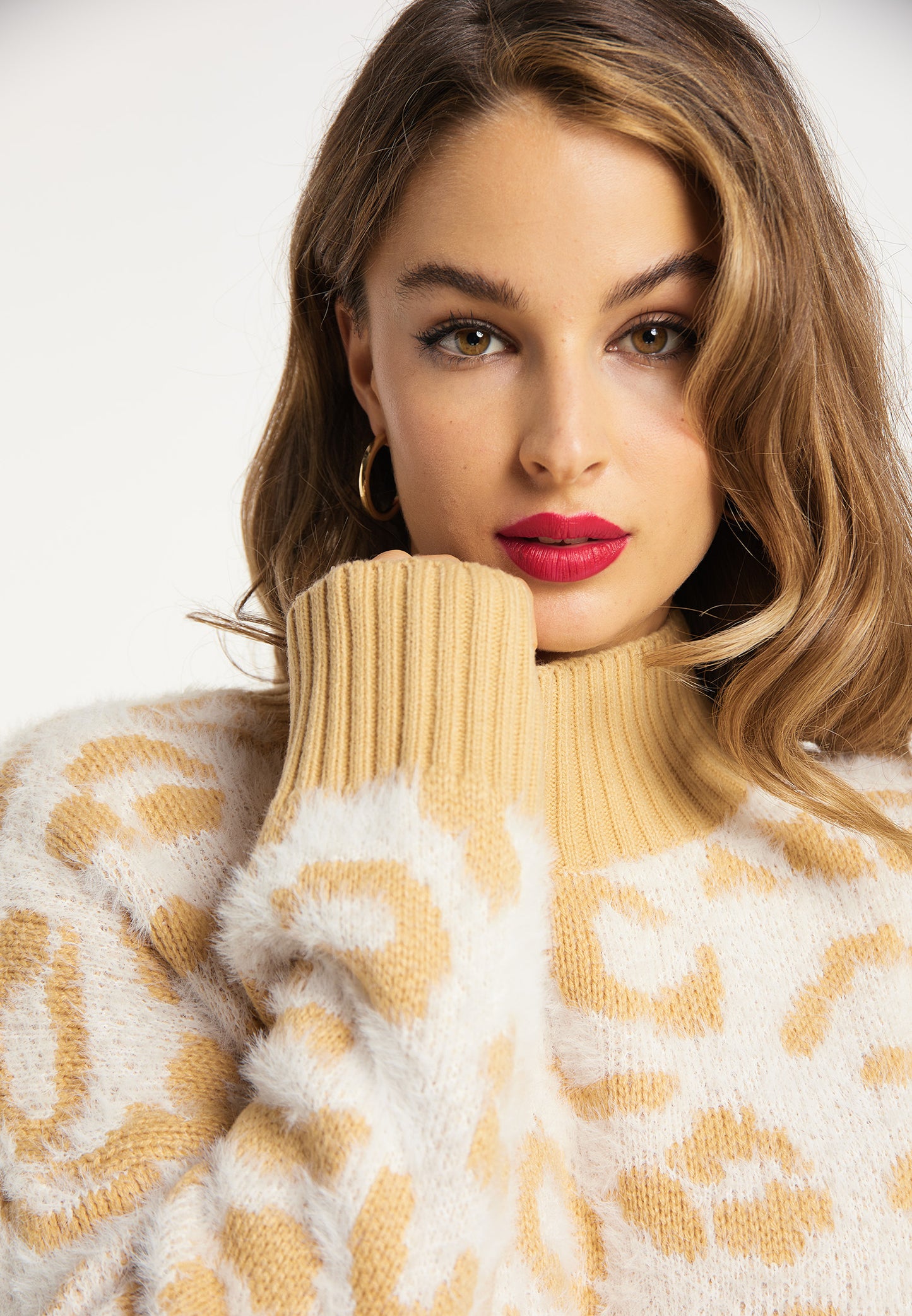 faina damski sweter dzianinowy