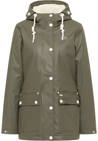 ICEBOUND women's rain jacket with faux fur lining