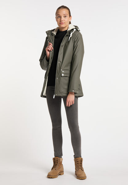 ICEBOUND women's rain jacket with faux fur lining