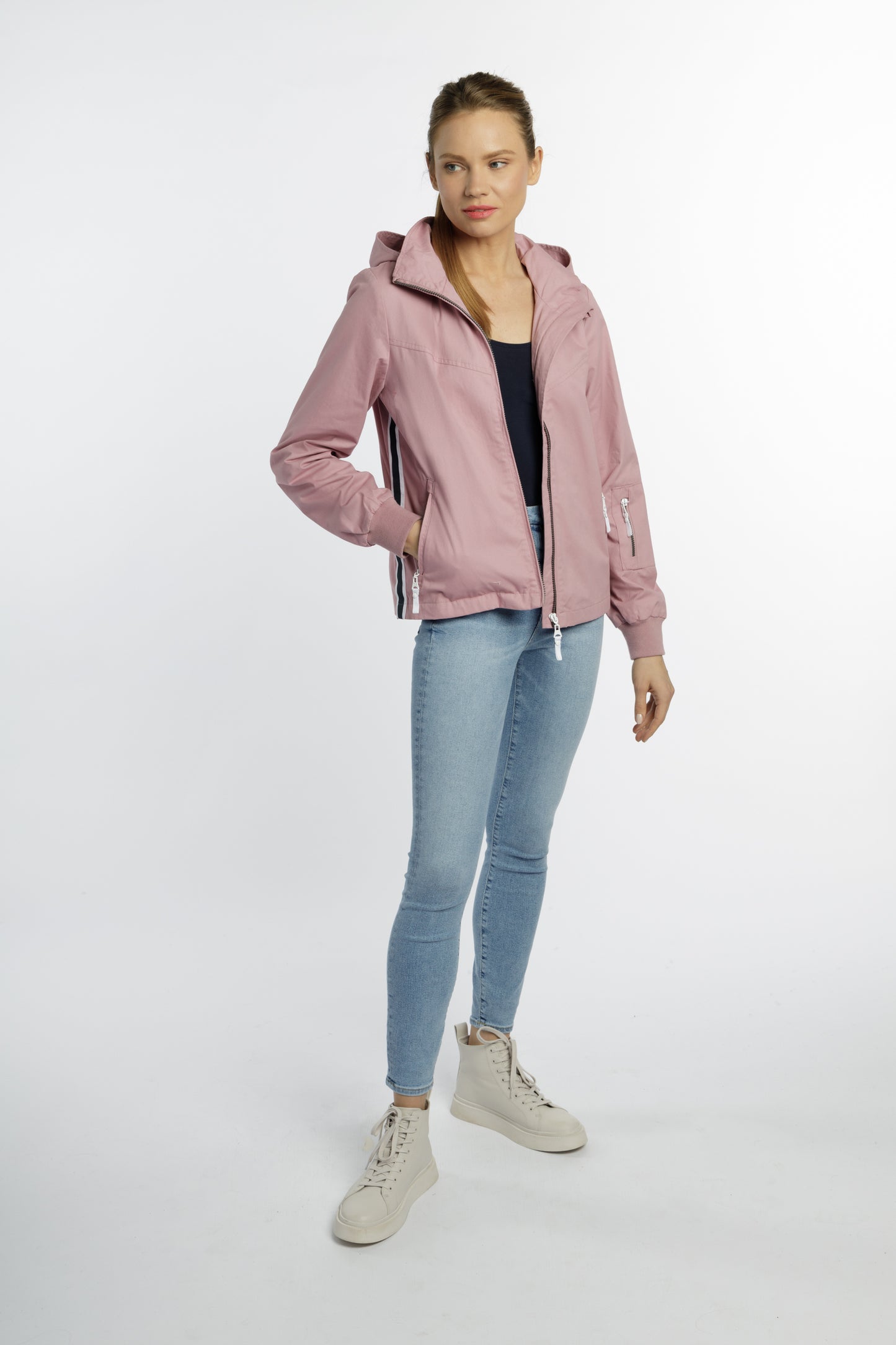 DreiMaster Maritim women's transition jacket made of cotton