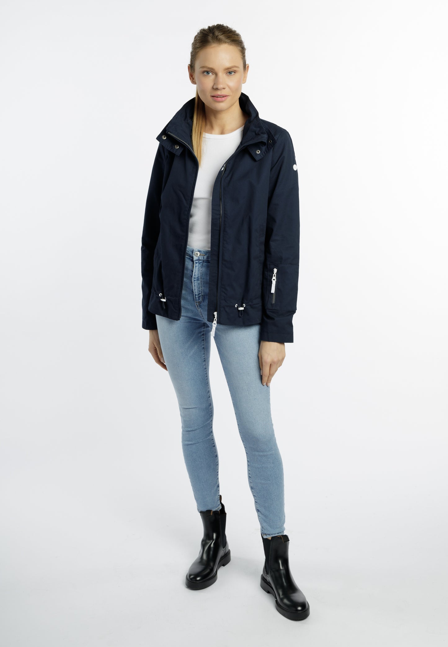 DreiMaster Maritim women's transition jacket made of cotton