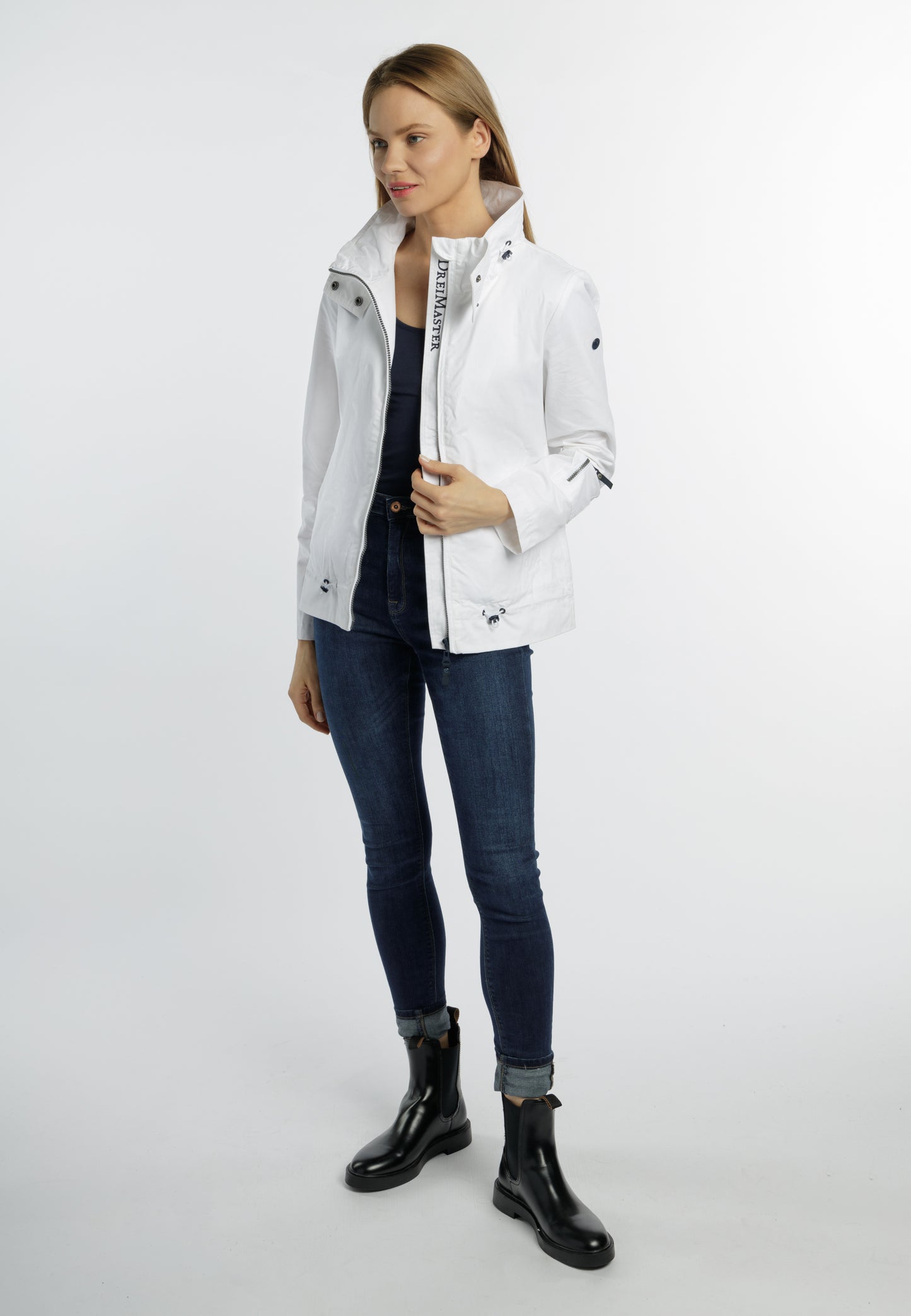 DreiMaster Maritim women's transition jacket made of cotton