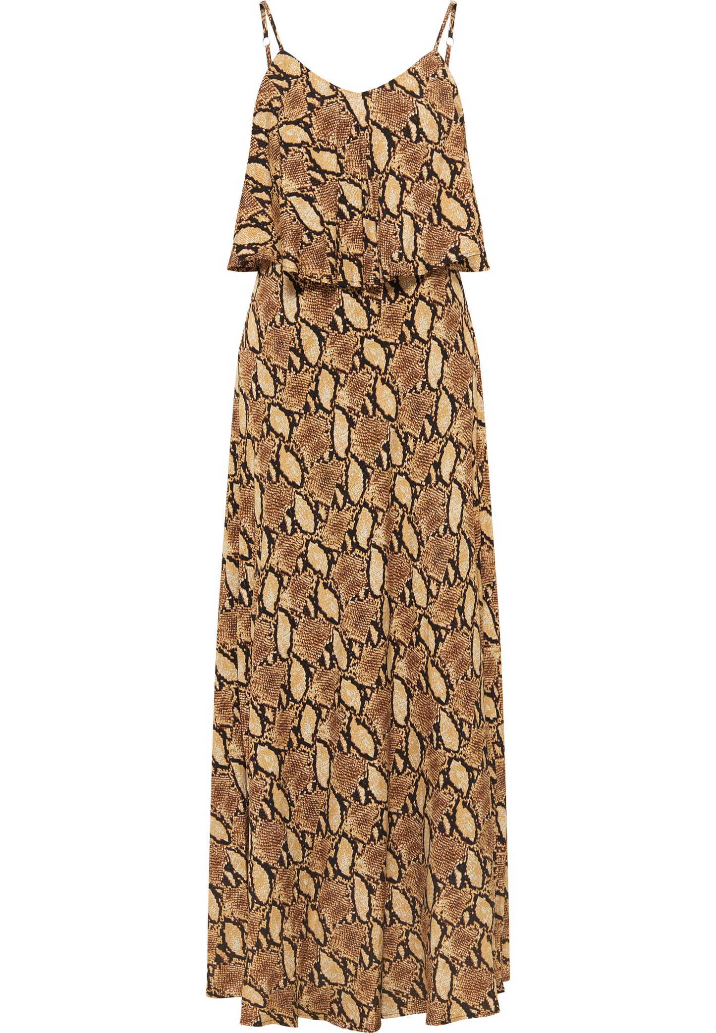 faina women's snake print maxi dress