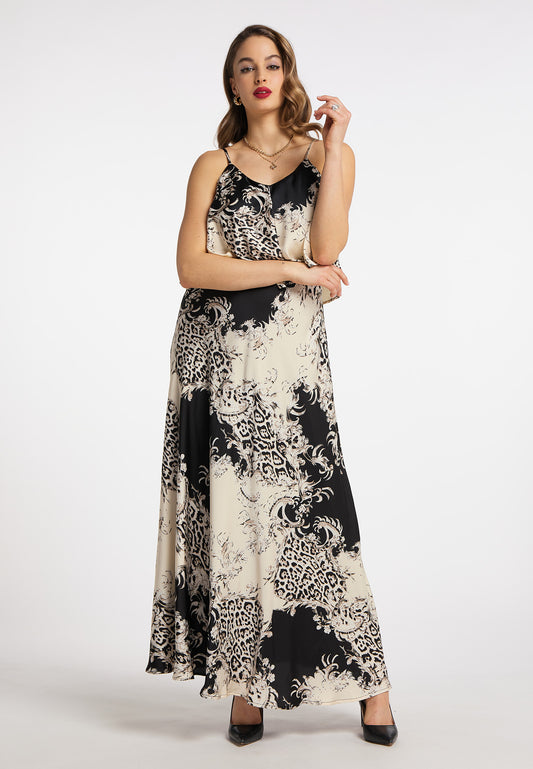 faina women's maxi dress with all-over print
