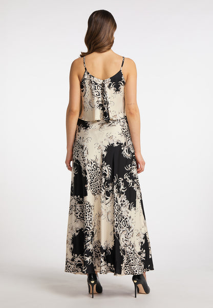 faina women's maxi dress with all-over print
