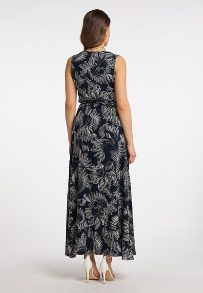 faina women's maxi dress with all-over print