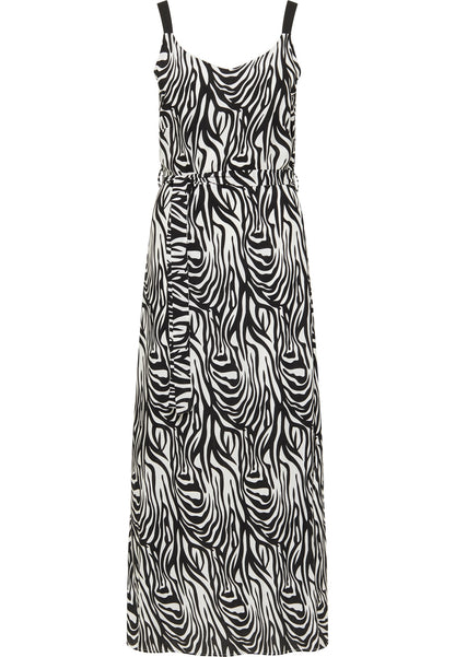 faina women's zebra print maxi dress