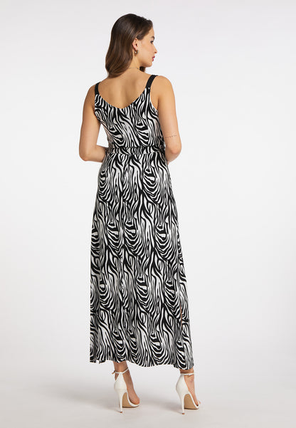 faina women's zebra print maxi dress