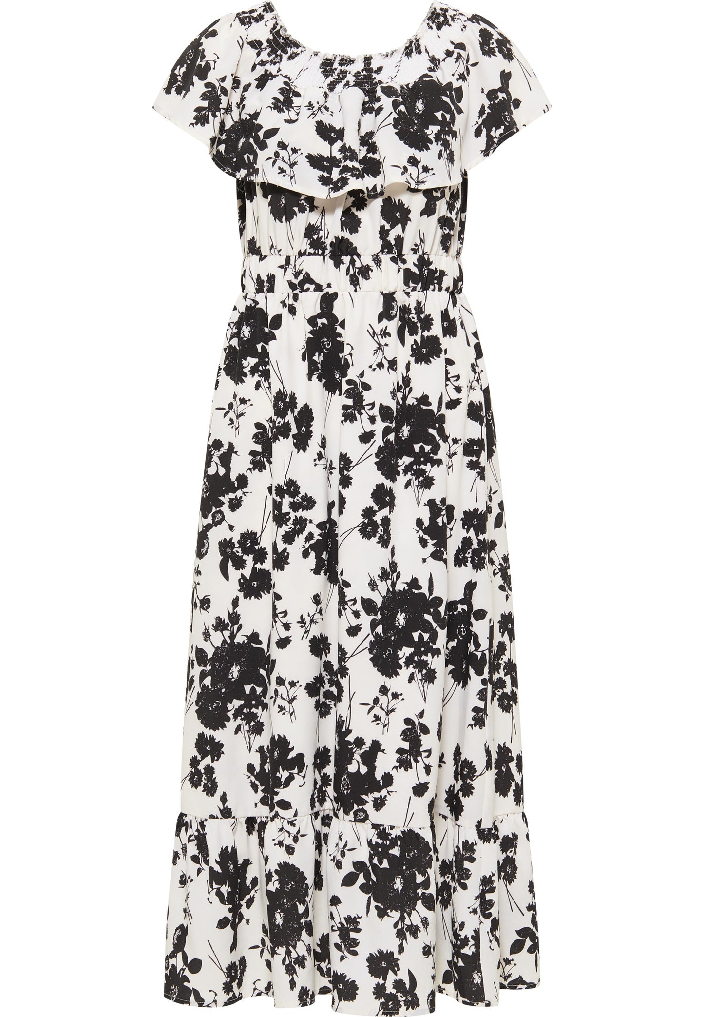 faina women's midi dress with all-over print