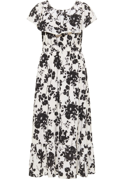 faina women's midi dress with all-over print