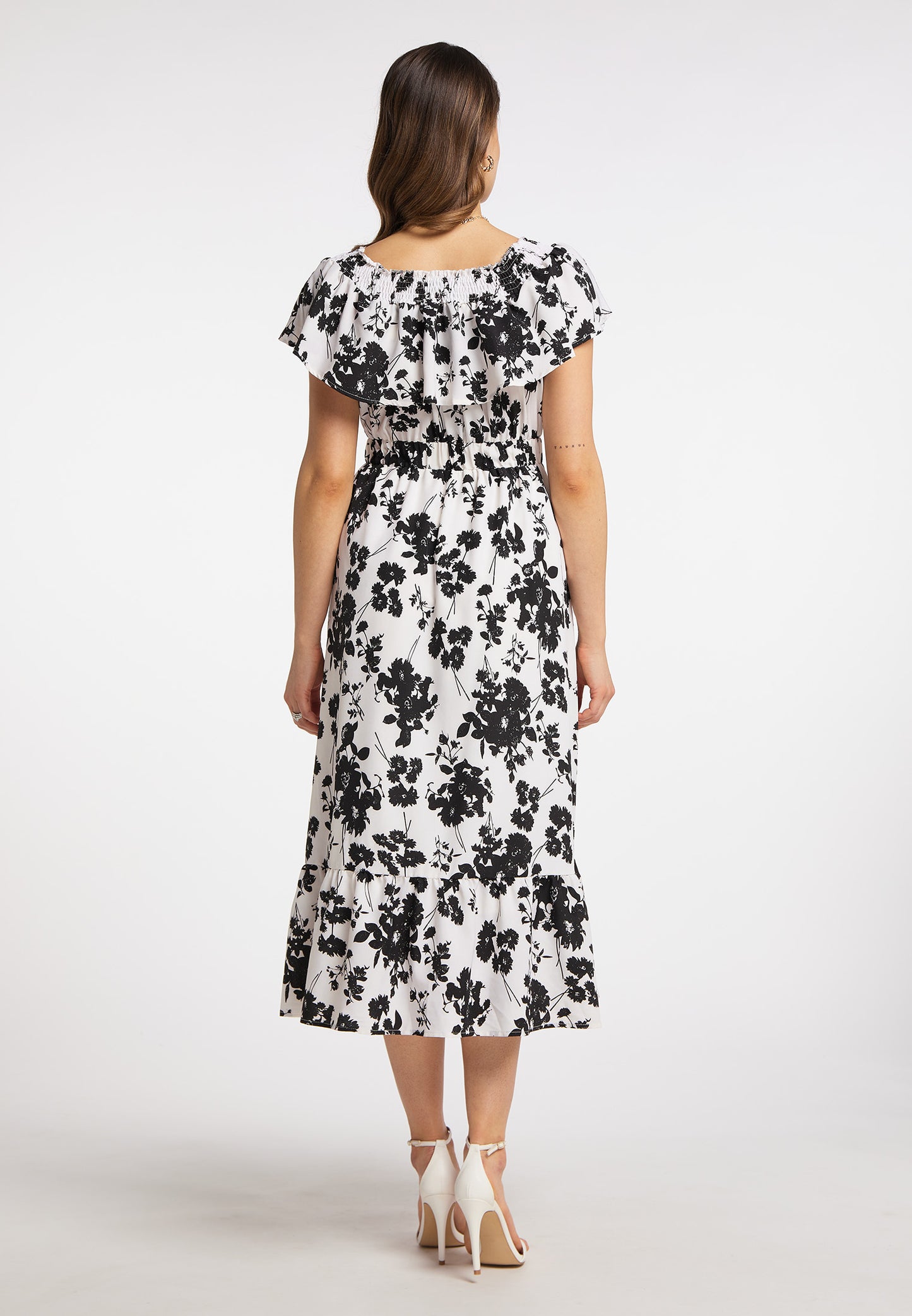 faina women's midi dress with all-over print