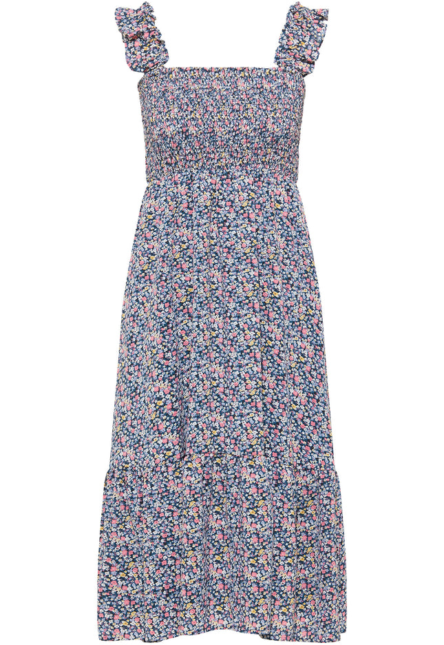 myMo Women's Smocked Midi Dress