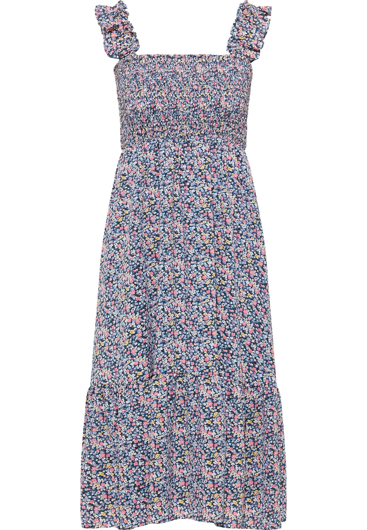 myMo women's smocked midi dress