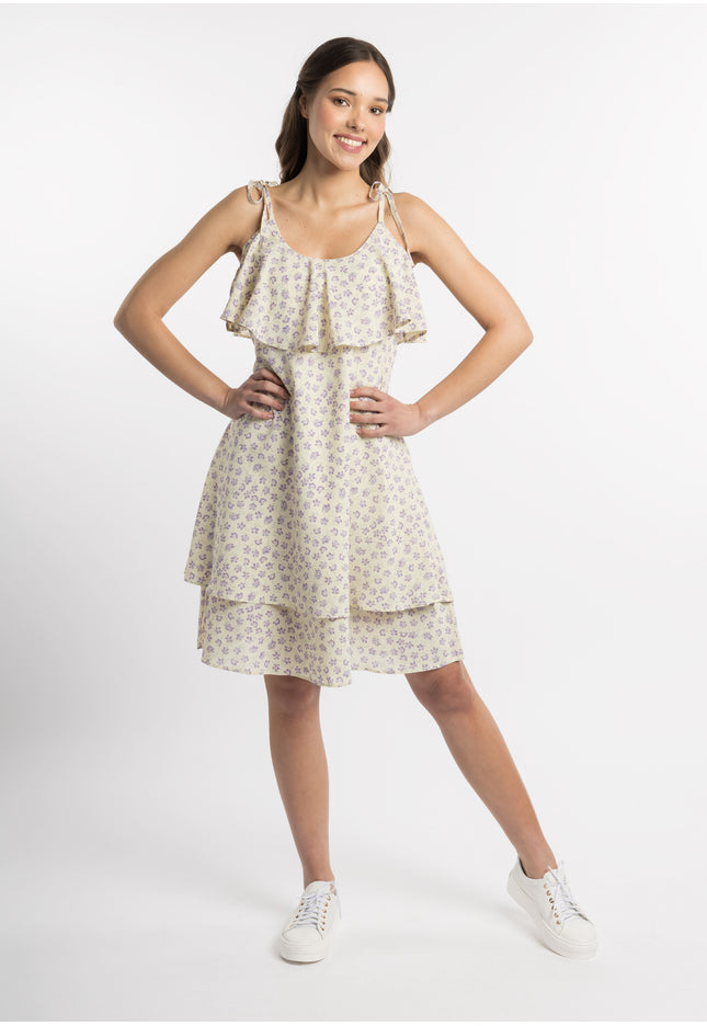 myMo Women's Dress With Flounce