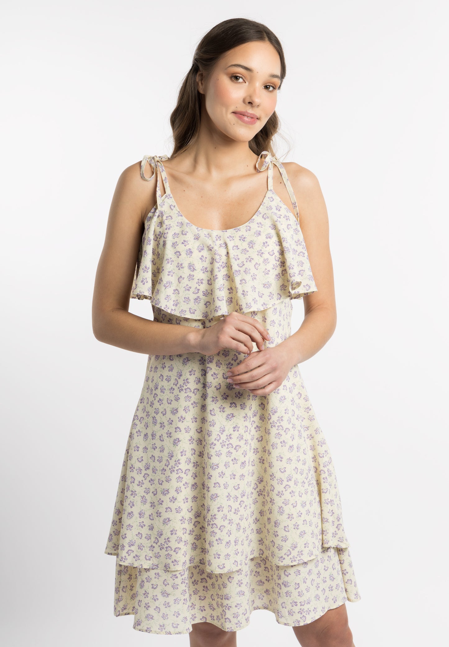 myMo women's dress with flounce