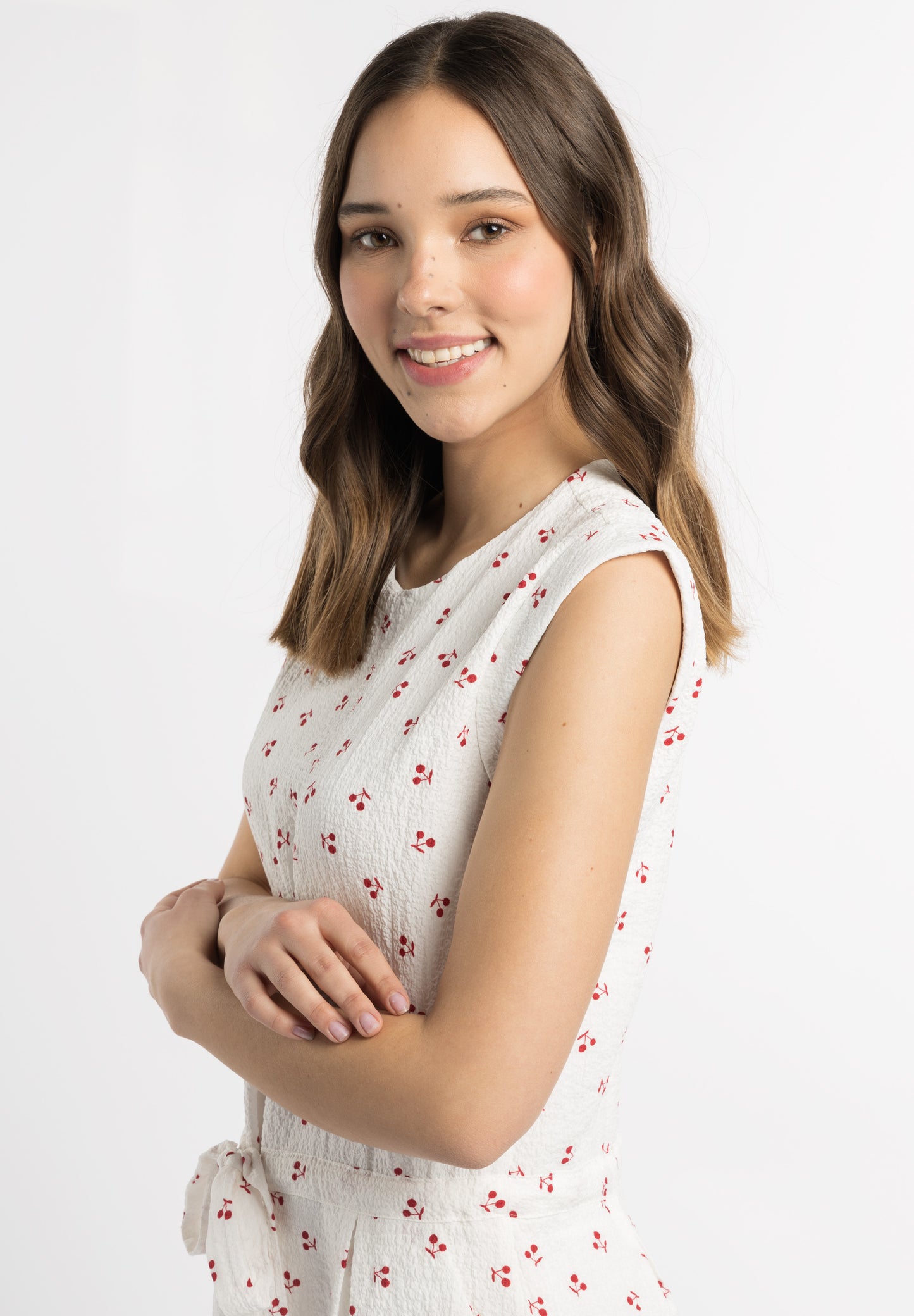myMo women's cherry print dress