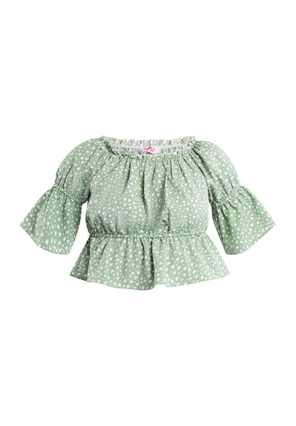 myMo women's blouse with heart print