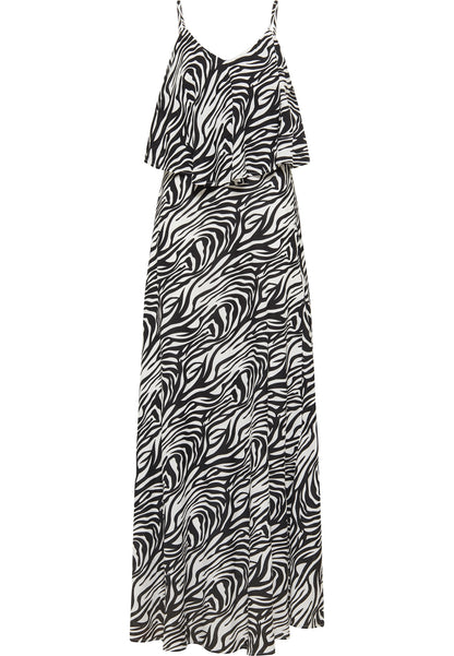 faina women's zebra print maxi dress