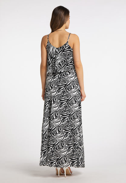 faina women's zebra print maxi dress