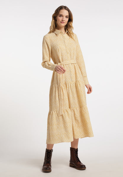 DreiMaster Vintage damska sukienka maxi w kwiaty
