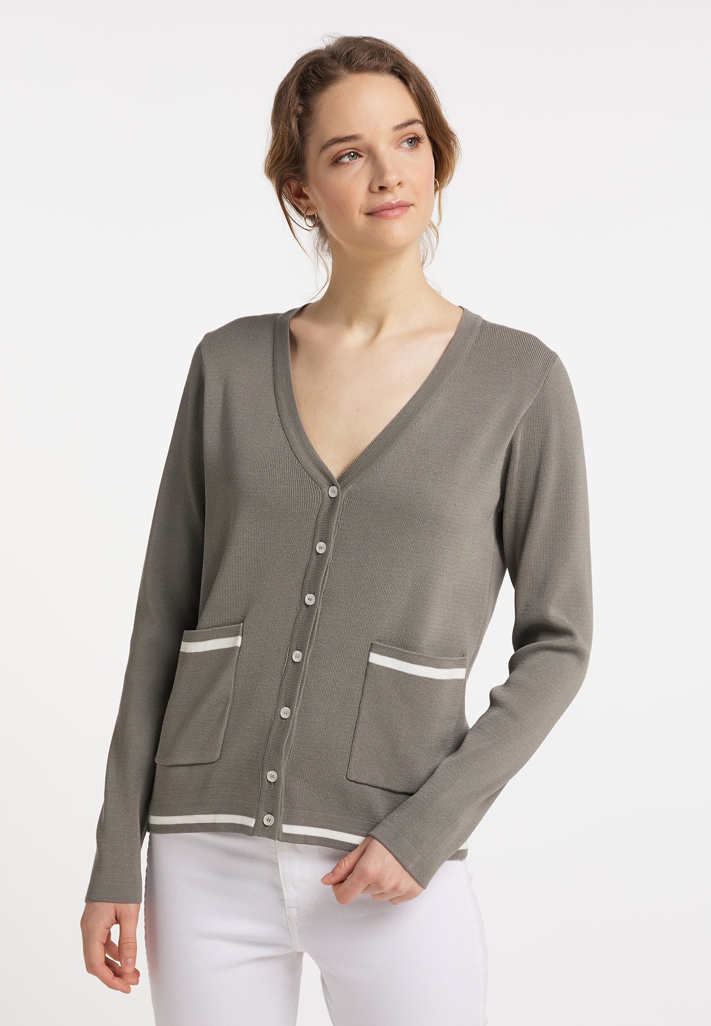 DreiMaster Maritim women's cardigan with button