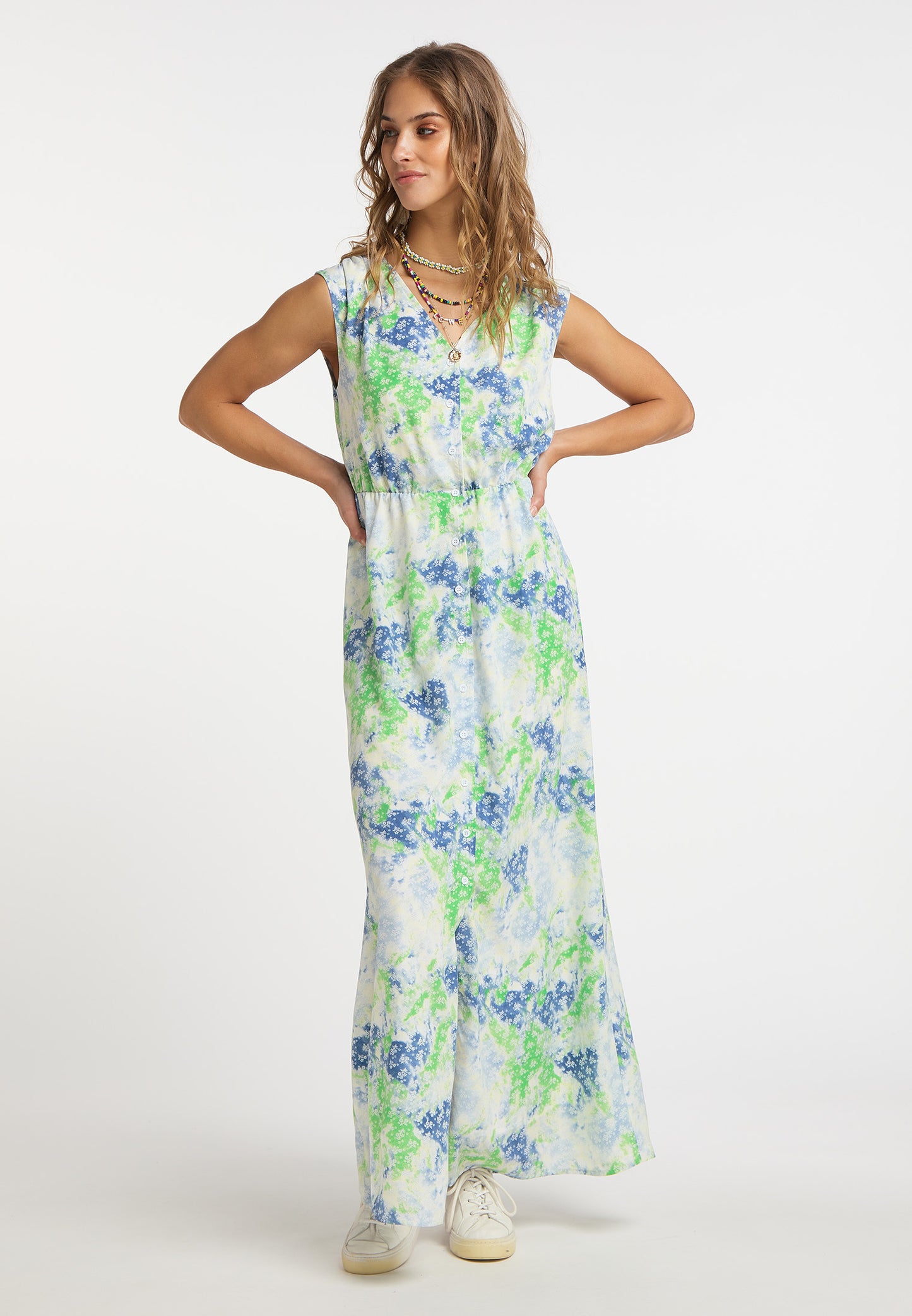 IZIA women's maxi dress with all-over print
