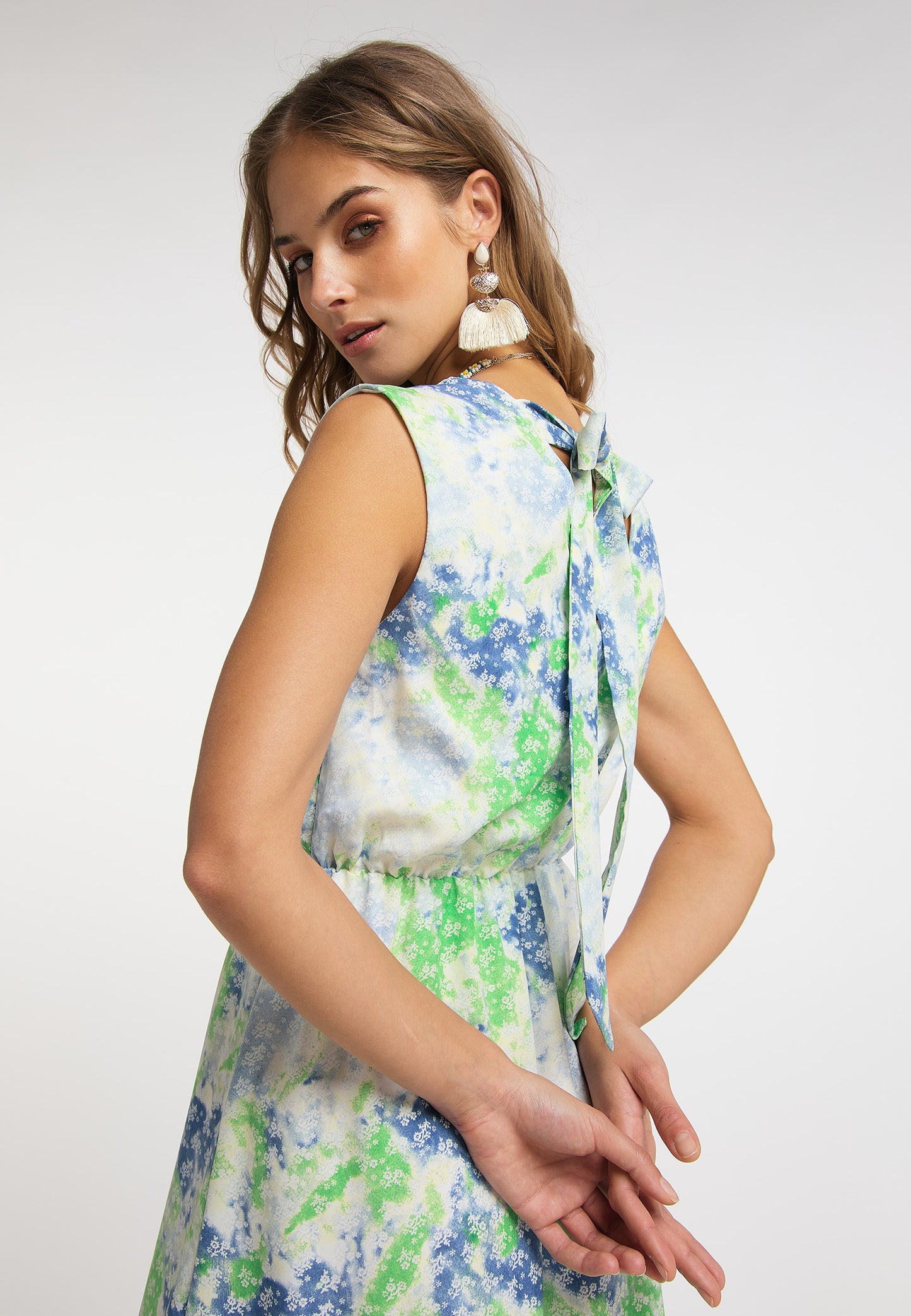 IZIA women's maxi dress with all-over print