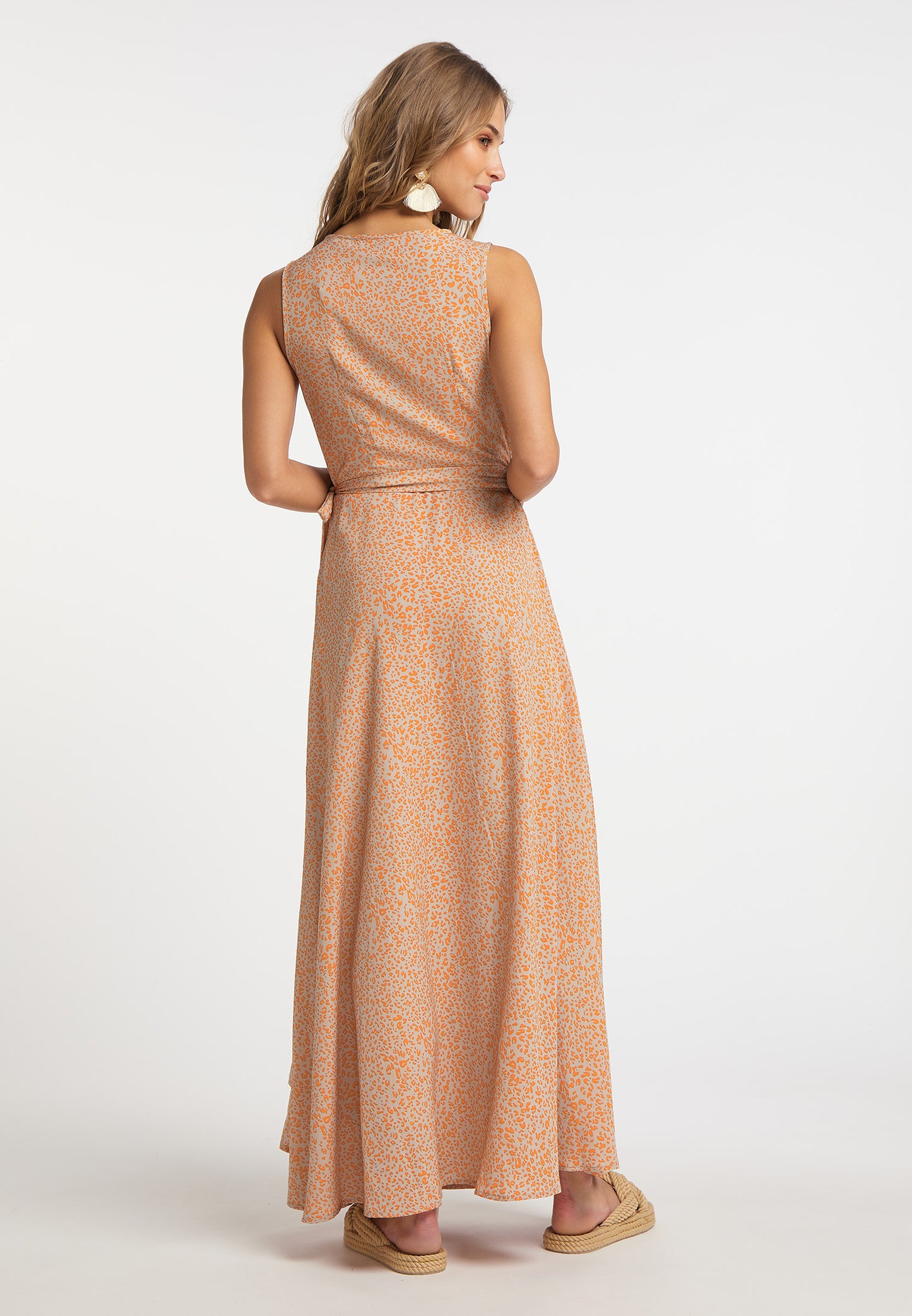 IZIA women's long wrap dress