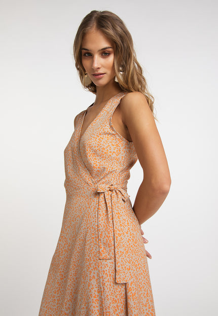 IZIA Women's Long Wrap Dress