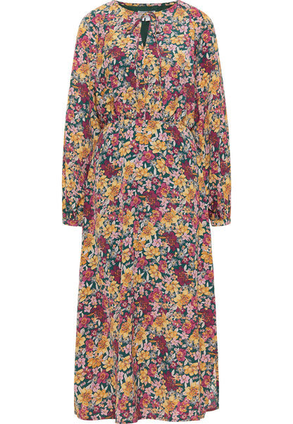usha women's floral print maxi dress